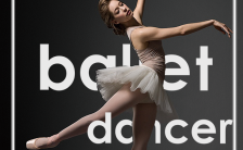 唯美欧美风芭蕾舞培训班招生艺考培训宣传推广H5模板缩略图